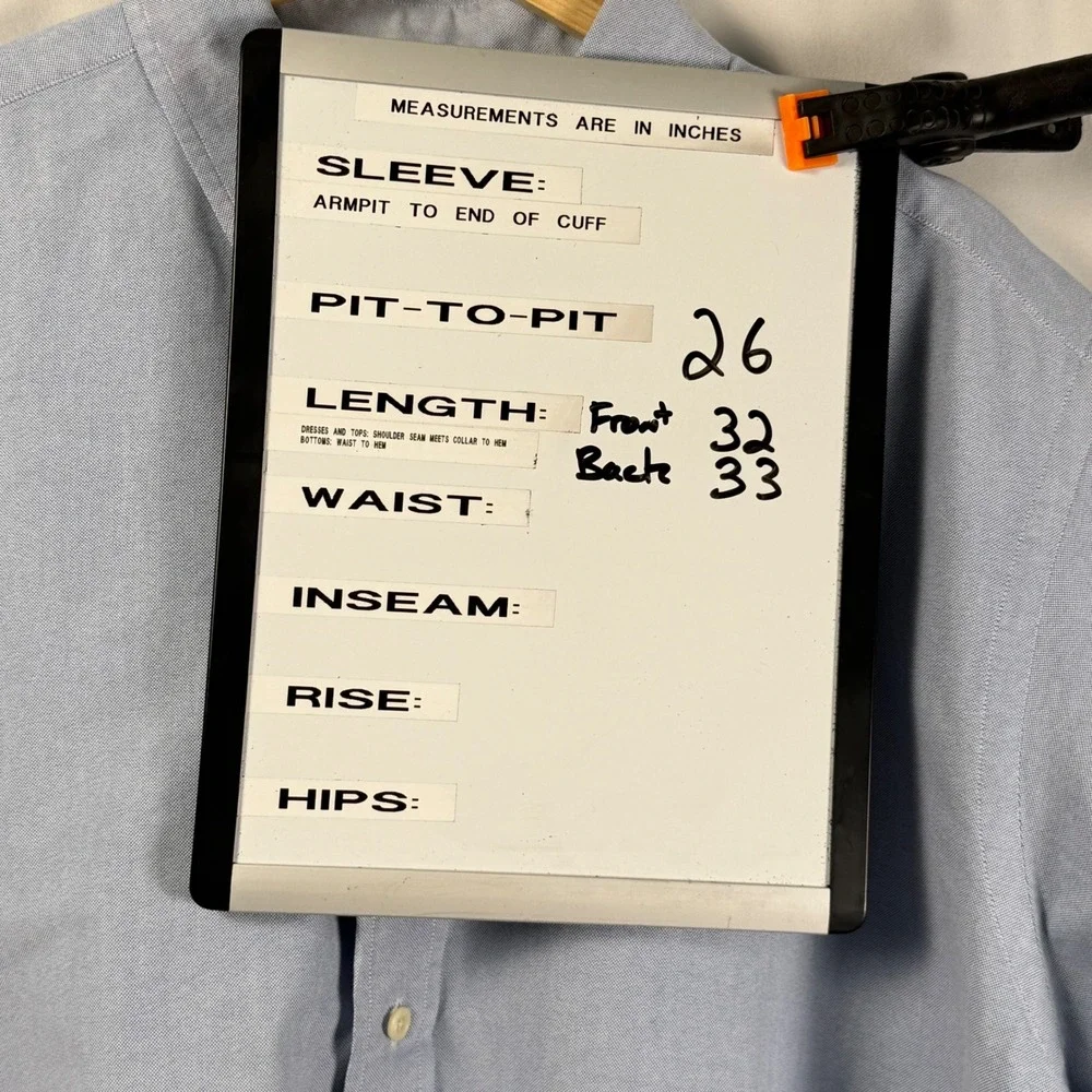 Ralph Lauren Classic Fit Oxford Shirt Short Sleeve Light Blue Cotton OCBD Men XL